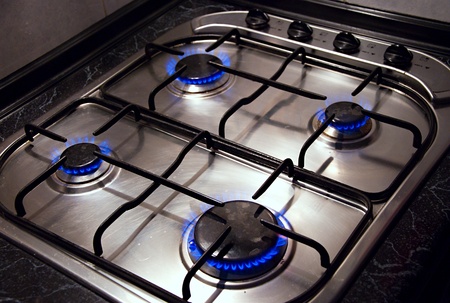 Detail image of kitchen stove.の写真素材