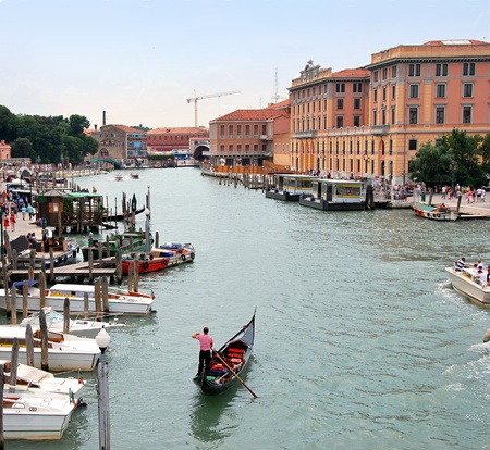 The port in Venice. の写真素材