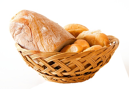Bread in trugの写真素材