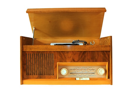Retro vinyl gramophone.