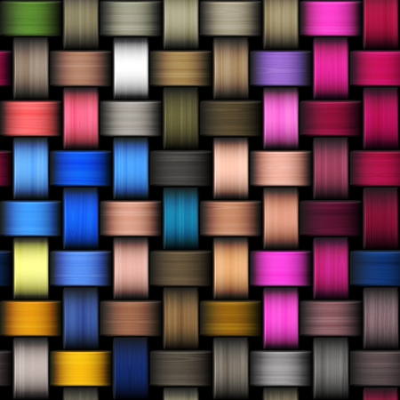 Colorful abstract intertwined seamless background illustration.の写真素材