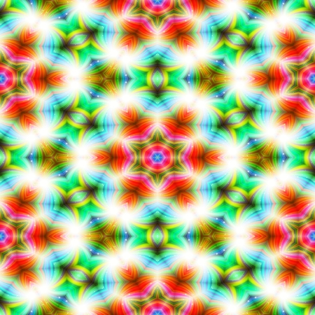 Kaleidoscope seamless abstract colorful background with star shape.の写真素材
