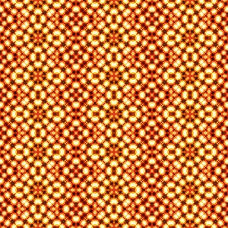 Orange kaleidoscope seamless abstract background illustration.
