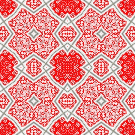 Abstract red seamless background. Kaleidoscope background.の写真素材