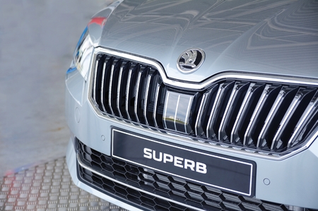 MLADA BOLESLAV CZECH REPUBLIC  MAY 30: Doors Open Day at Skoda Auto a.s. factory. Skoda auto celebrated 120 years since its founding by Laurin  Klement on May 30 2015 in Mlada Boleslav.のeditorial素材