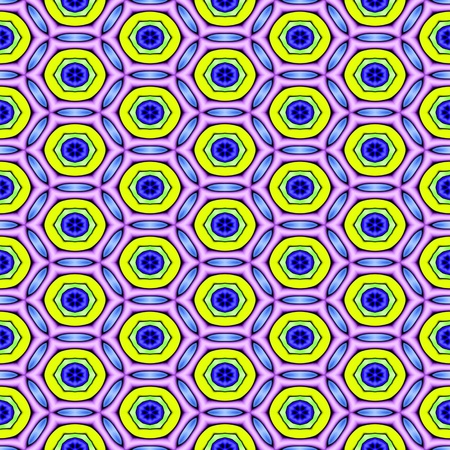 Abstract yellow and purple background with circles.の写真素材