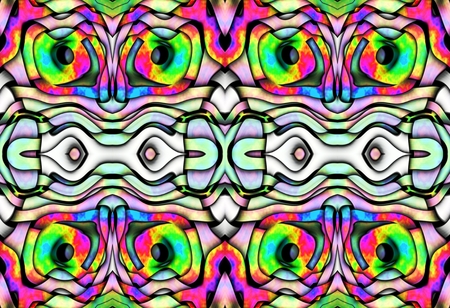 Colorful abstract design texture with chaotic tangled strips.の写真素材