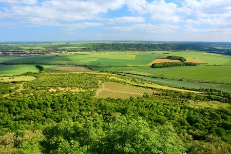 Landscape of a Czech Central Mountains.の写真素材