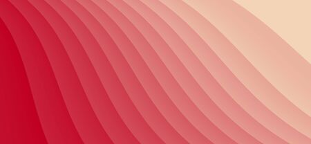 Pink Color Gradient Wave Abstract Illustration.の写真素材