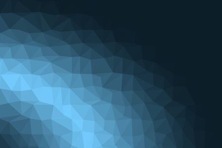 Low Poly Abstract Background with Polygonal or Triangular Blue Color Gradient.の写真素材