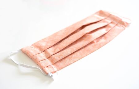 Homemade Fabric Face Mask Secure Against Viruses and Air Pollution.の写真素材