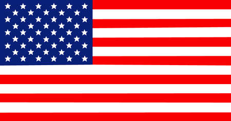Flag of United States of America, Full Frame Illustration.の写真素材