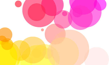Colorful circle and bokeh abstract background in vivid colors.の写真素材