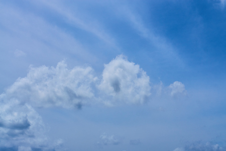 Big clouds on a bright sunny day