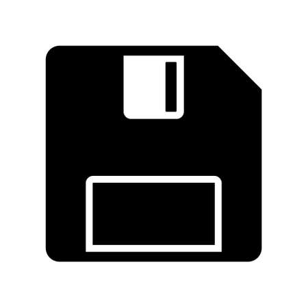 Save icon glyph style (UI Icon save)のイラスト素材