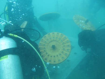 Terengganu, Malaysia- Jun 20 2020: The installment of artificial reef at coral reef area in Redang island, Malaysiaのeditorial素材