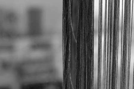 Abstract Background Line Pattern Texture Black and Whiteの写真素材