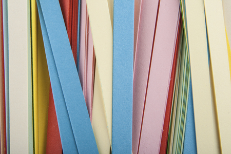 Abstraction from colored paperの写真素材