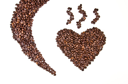 Heart and beansの写真素材