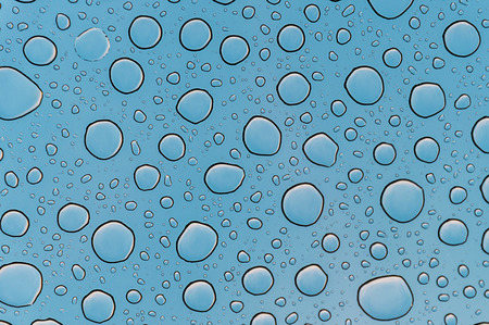 Rain drops in the window.の写真素材