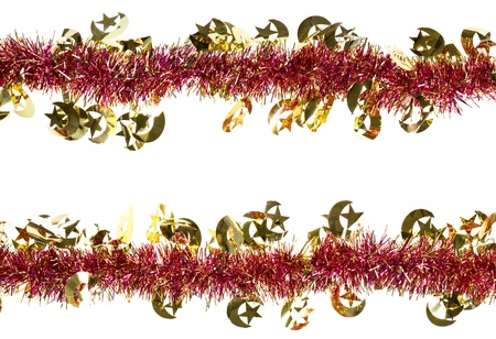 Christmas artificial tinsel decorationの写真素材