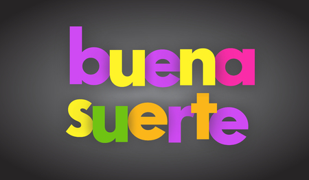 good luck letters vector word banner signのイラスト素材