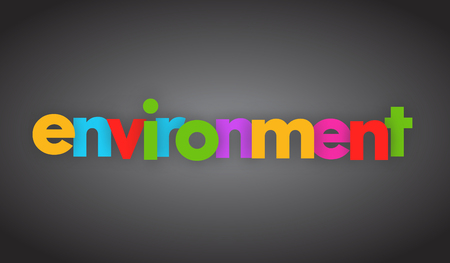 Environment letters vector word banner signのイラスト素材