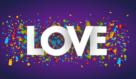 love letters vector banner signのイラスト素材