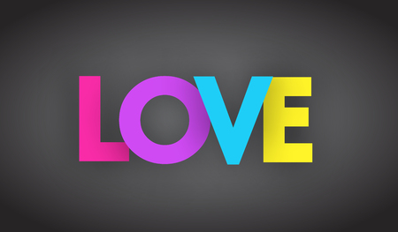 love letters vector banner signのイラスト素材