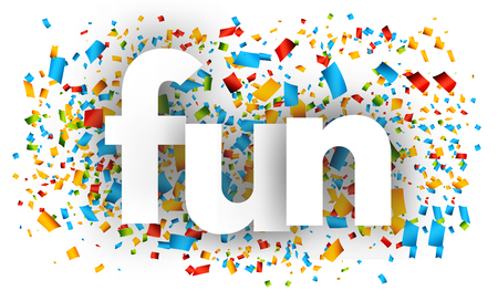 fun letters vector word banner signのイラスト素材