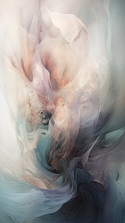 102. ethereal abstractions abstract concept soft and airy tones wallpaper. Generative AIの素材