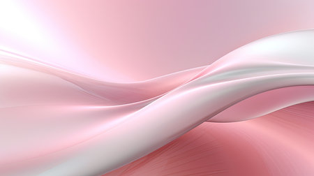 1190. Soft Pink and Pearl Digital Wave Background. Generative AIの素材