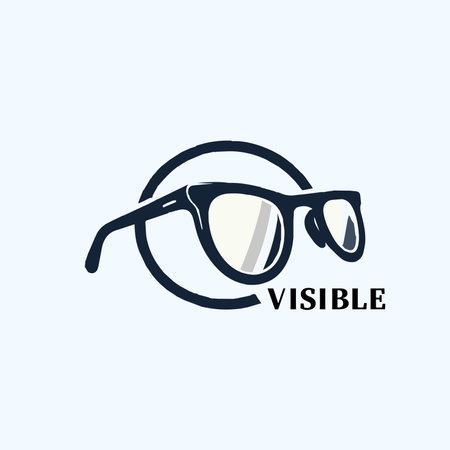 Glasses logo design template. Glasses icon. Vector illustration.のイラスト素材
