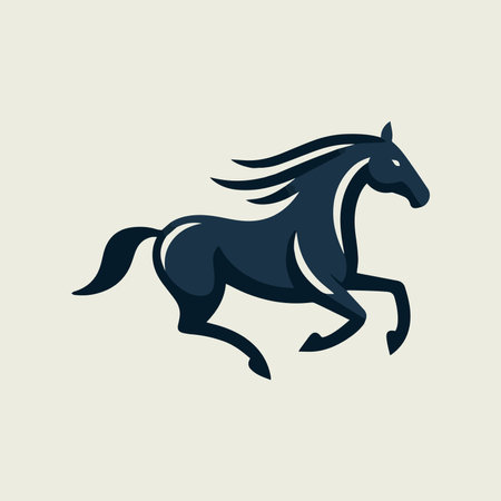 Horse vector logo design template. Horse vector icon. Horse vector icon.のイラスト素材