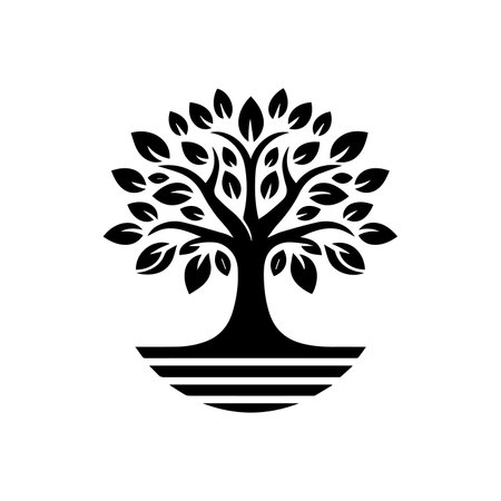 Tree icon isolated on white background. Vector Illustration. Eps 10のイラスト素材