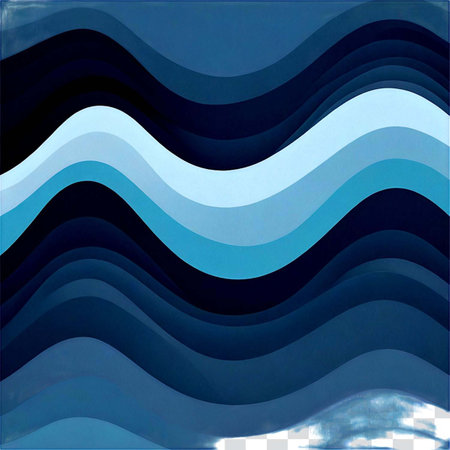 abstract blue background with smooth lines and waves, vector illustration.