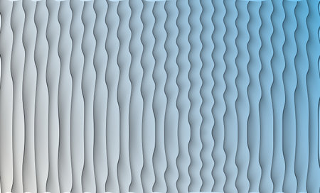 Gray and silver abstract background with vertical smooth wave textured futuristic digital artistic design, wallpaperの写真素材