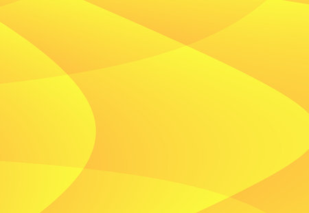 Bright yellow abstract background with smooth gradient curves and soft light artistic digital design, modern styleの写真素材