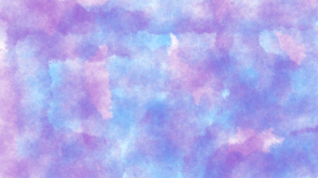 Purple and blue watercolor background with soft gradient effect and smooth pastel artistic style, abstract paper washの写真素材