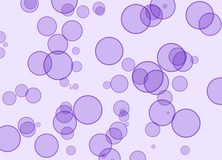 Abstract purple bubble watercolor texture background with floating circular shapes artistic design element, unique artistic bubble painting backgroundの写真素材