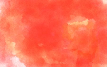 Red watercolor background with bold wash texture and artistic abstract painting surface for creative use, elegant templateの写真素材