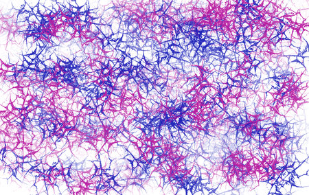 Blue and pink watercolor veins texture with airy organic lines, abstract background for calm creative design high resolution abstract texture.の写真素材