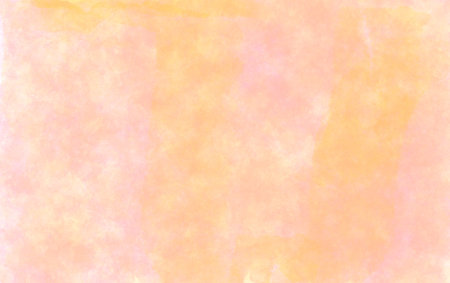 Yellow watercolor background with faded pastel wash texture and artistic creative abstract design, smooth minimal templateの写真素材