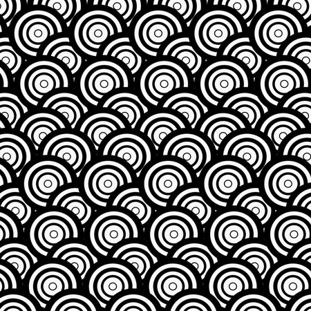 Black geometric fan seamless pattern background, elegant styleの写真素材