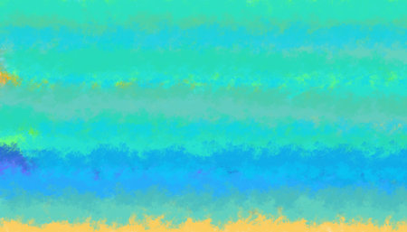 Abstract watercolor art with flowing colorful brush lines and smooth gradient, great for postersの写真素材