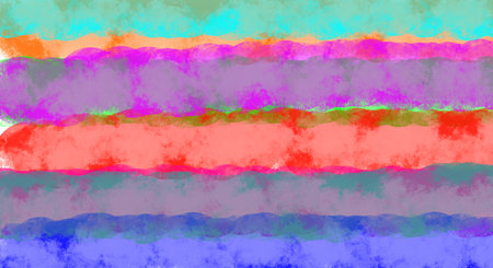 Gentle watercolor stripes in soft red and violet shades with artistic brush lines, calm toneの写真素材