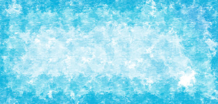 Light sky blue watercolor art with cloud like pattern and airy artistic brush texture, soft feelの写真素材