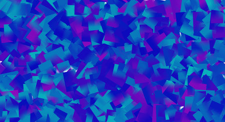Handmade blue and purple watercolor mosaic texture with abstract artistic design, cool toneの写真素材