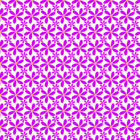 Dense purple floral repeating geometric pattern, abstract backgroundの写真素材