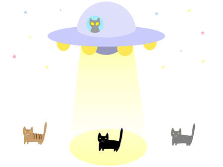 alien catのイラスト素材